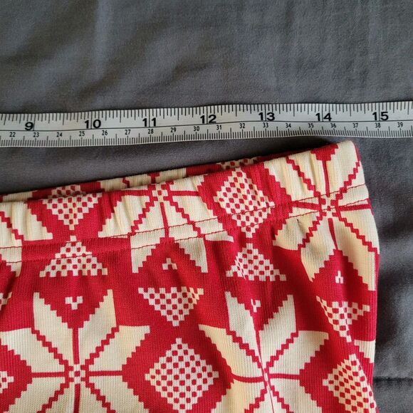 Hanna Andersson Snowflake Christmas Organic Cotton Pajama Set Womens M Long John - Picture 5 of 10